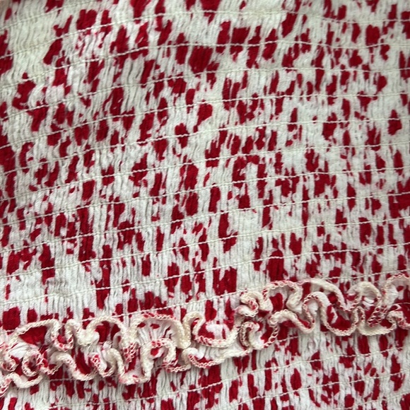 Red/white rouched mini - Picture 3 of 4